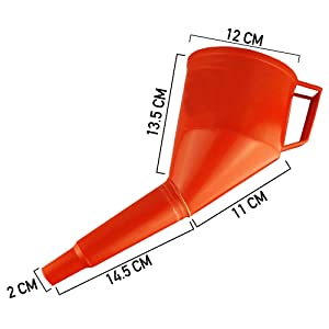 Dimensions of fuel funnel image