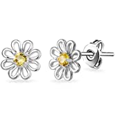 Daisy Stud Earrings Created with Austrian Crystals