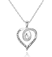 Philip Jones Silver Plated Mum I Love You Quote Necklace Created with Austrian Crystals