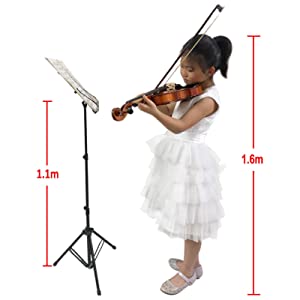 children standing music stand, music book stand portable