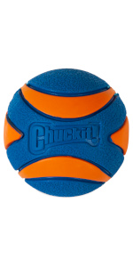 Chuckit; Dog ball; squeaker; squeak; sound; sensory; rubber; durable; long lasting; high bounce 