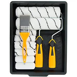 Coral Easy Coater Hybrid Decorating Set 12PC Kit with Headlock roller and Hybrid paint brush