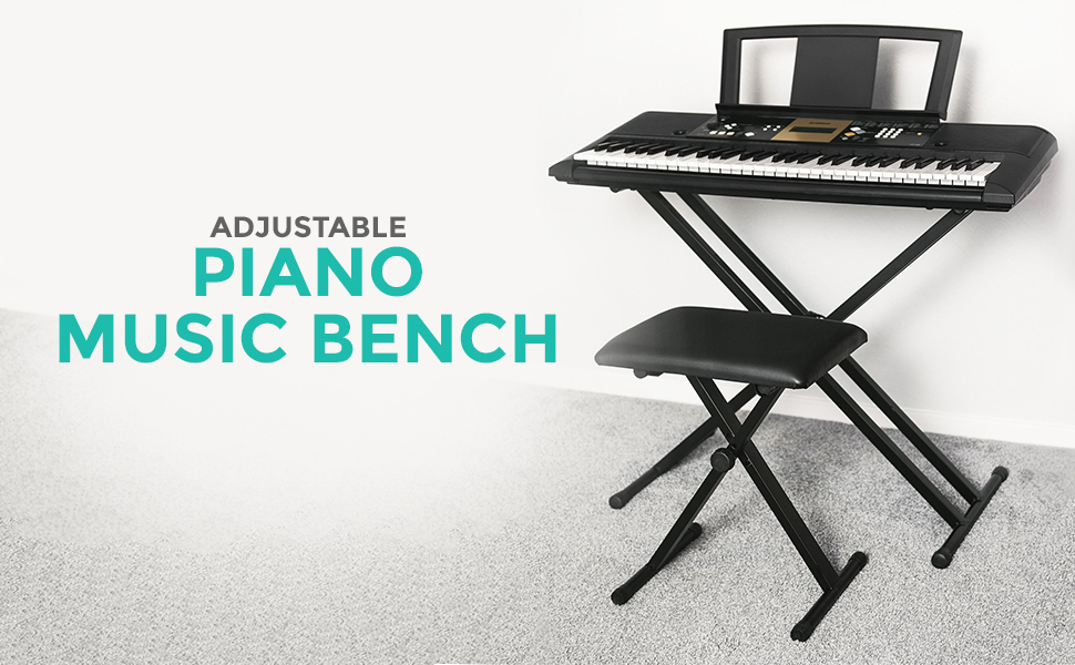 LIVIVO ADJUSTABLE PIANO BENCH