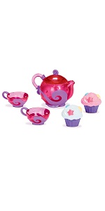 bath tea and cupcake set