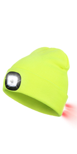 led torch hat beanie with a light on both sides