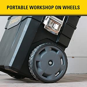 Portable workshop on wheels