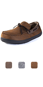 ULTRAIDEAS Men's Cozy Moccasin Slipper