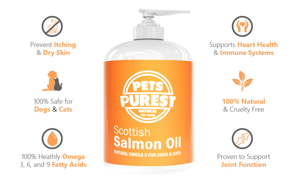 Itchy Sckin Heart Health Immune System Dogs Cats Natural Triple Omega Fatty Acids Joint Function