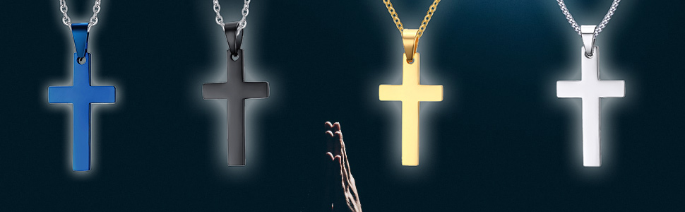 VNOX CROSS NECKLACE