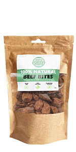 100% natural beef bites treats for dogs