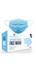 Harley Street Care Blue Black Masks