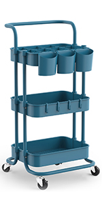 Storage Trolley Navy Blue