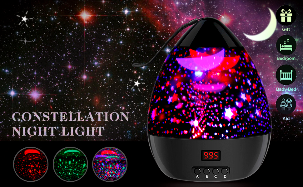 Star Projector Night Light