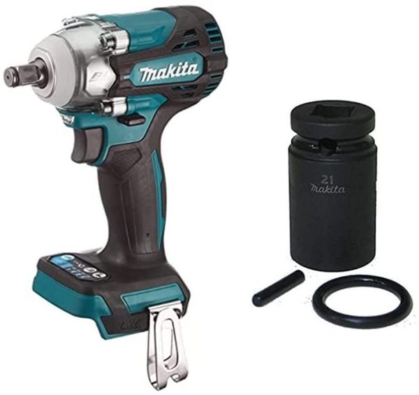 Makita DTW300Z Cordless Impact Wrench, 18 V & Impact Bit Socket M14 x 52 insercion 1/2 Internal 21 mm Outer 28 mm 134833-2 - Image 5