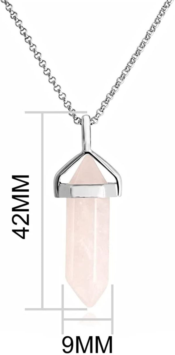 Philip Jones Rose Quartz Genuine Gemstone Necklace