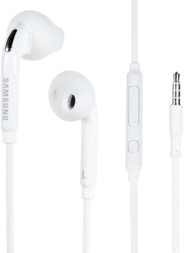 EO-EG920BW White Genuine Samsung Headset / Handsfree / Headphone / Earphone With Volume Control For Samsung Galaxy Phones ( Non Retail Packaging - Bulk Packaging ) - Image 2