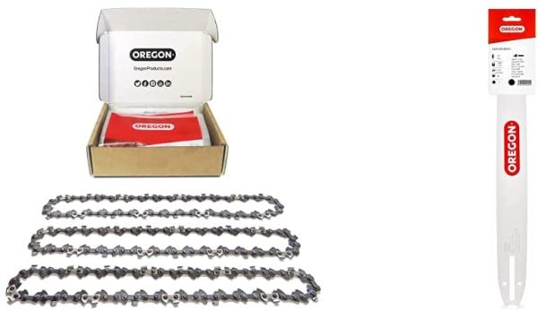 OREGON 3-Pack Chainsaw Chain for 16-Inch (40 cm) Bar -56 Drive Links &ndash & 16-Inch Chainsaw Guide Bar, A041 Mount.050-Inch Gauge, 3/8-Inch Low Profile Pitch (160SDEA041) - Image 2