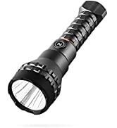 NEBO LUXTREME: 500 Lumens Half-Mile Light Beam | Storm Gray Rechargeable Flashlight | Dust/Water-...