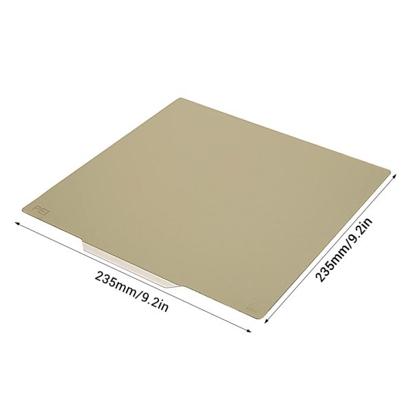 PEI Sheet 235x235mm, Flexible Steel Heated Bed with PEI Surface and Magnetic Bottom Sheet with Adhesive for Ender 3/ Ender 3 V2/ Ender 3 Pro/Ender 3 S1/Ender 5/ Ender 5 Pro/Aquila C2 3D Printer - Image 7