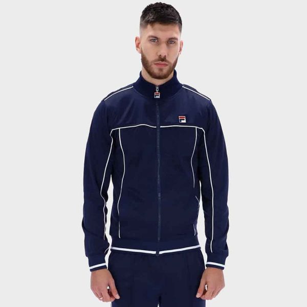 Fila Vintage Terry Jacket Track Top - Navy