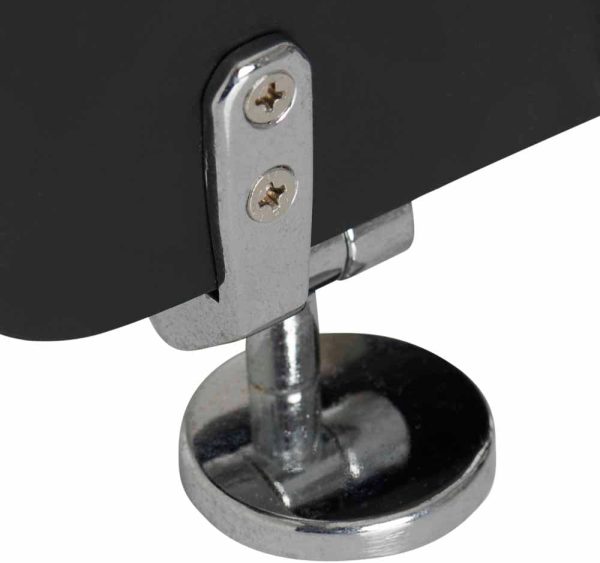 Matt Black Wood Toilet Seat with Stainless Steel Hinges, 45.5 x 36.7 x 5.2cm, Fittings Included & Easy to Install - Image 6