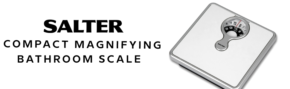 Salter 484 Compact Magnifying Bathroom Scale 