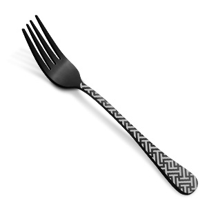 matte black cutlery set