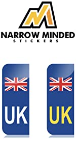 UK Numberplate Stickers