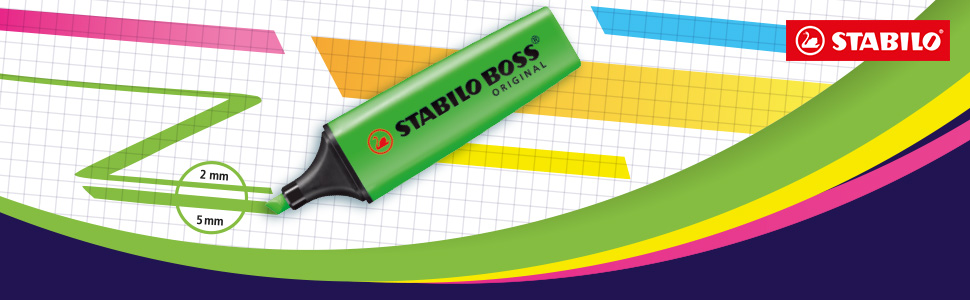 STABILO, highlighter, marker, pen, pencil case, STABILO BOSS ORIGINAL, STABILO BOSS