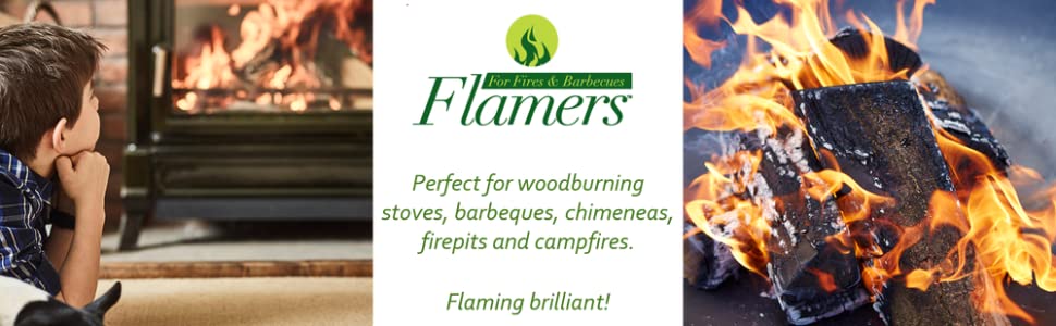 Firelighters Firestarters Flamers Woodburner BBQ Barbeque Fire lighter