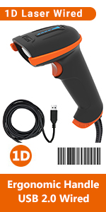 barcode scanner usb wired