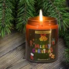 MERRY CHRISTMAS SOY WAXscented candle vegan handmade christmas scent