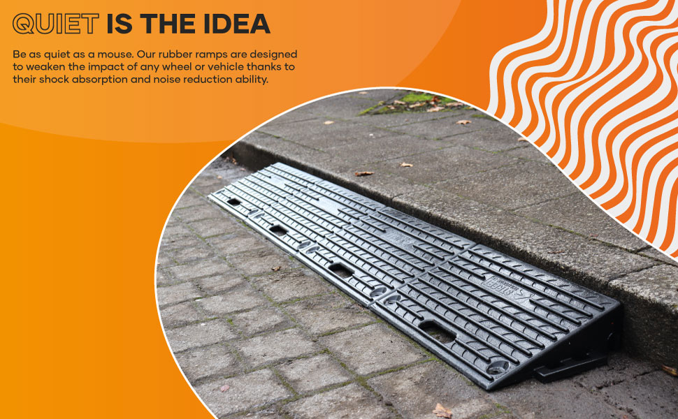 kerb access ramp pavement rubber plastic