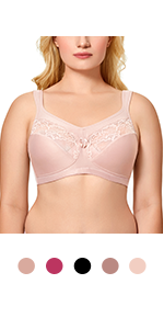 Wireless Wide Straps Minimizer Bra