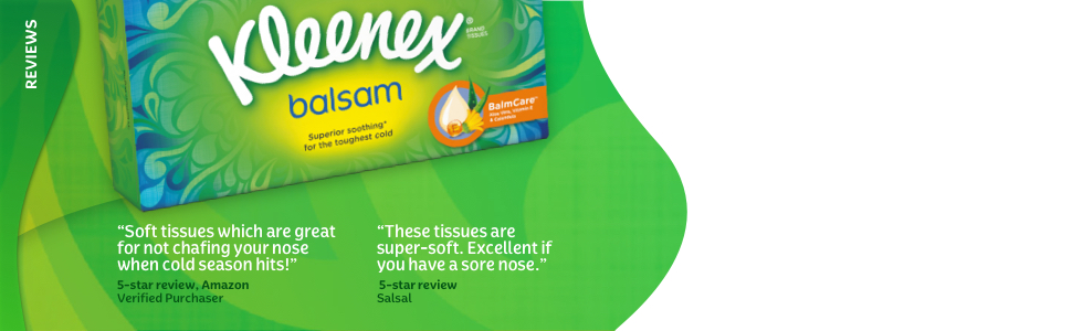 Kleenex Balsam Testimonials 