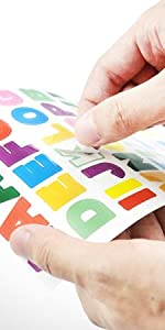 letter stickers alphabet christmas kids large craft children stick sticky adhesive cards