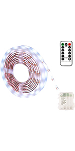 battery led strip lights white