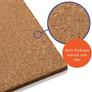 Cork,Tiles,Natural,Sustainable,Sound,Proofing,Pin,Board,Insulate,Flooring,Wall,Adhesive