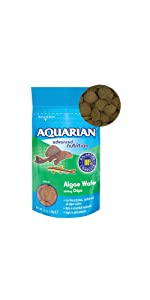 aquarian algae sinking wafers eater eating fish food fishes aquatic pet clean clear fresh water