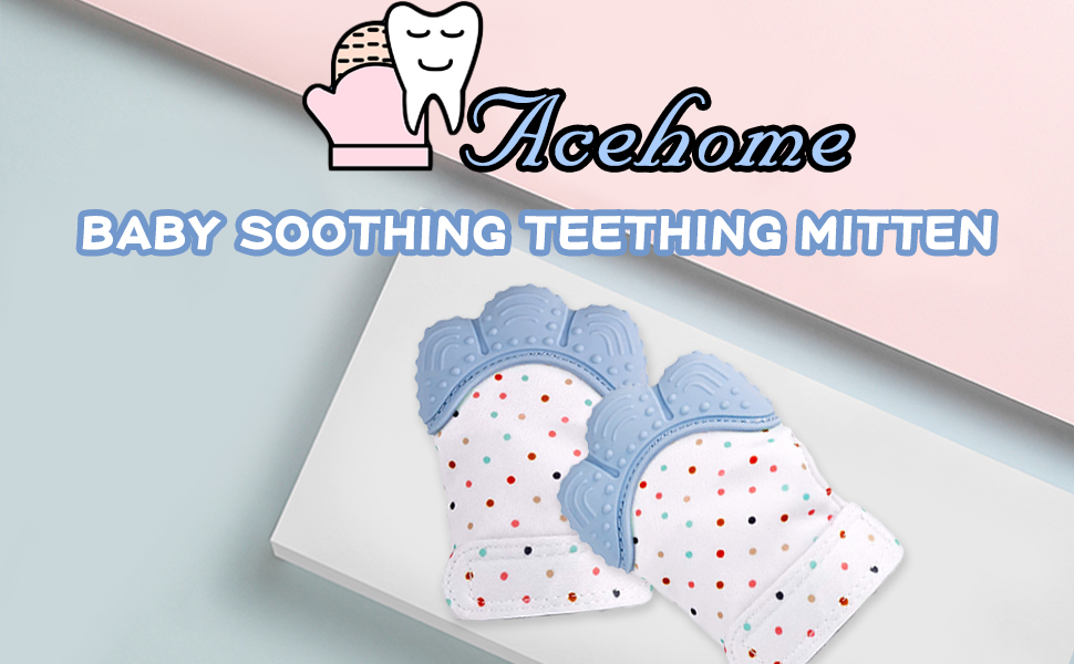 Acehome baby soothing teething mitten