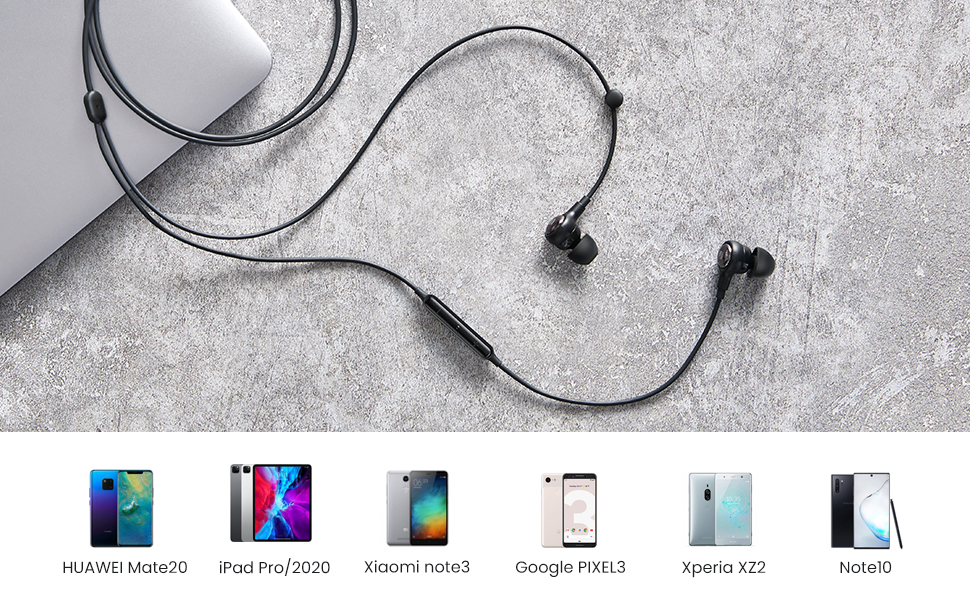 Universal Compatible Earphones with Type C Plug