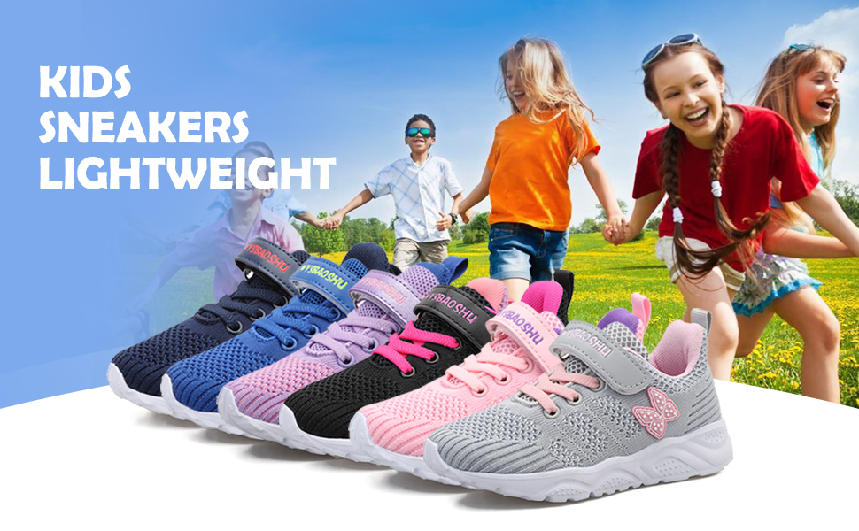 Lightweight and breathable trainers for toddler little big girls boys 