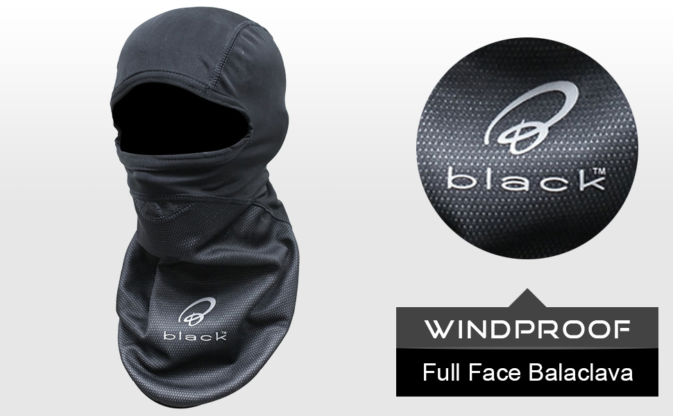 Black Windproof Balaclava