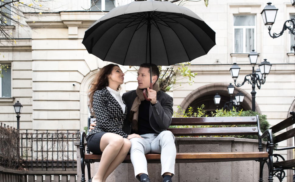 Wooden Handle Mens Umbrella