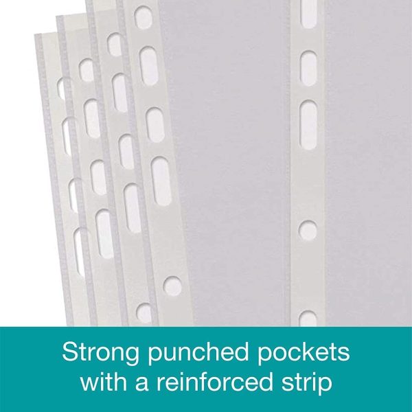 Punched Pockets A4, 100 Poly Pockets