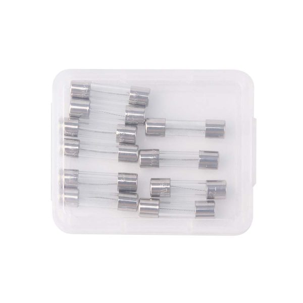 Pack of 10 pcs Slow-Blow Fuse 1A 250V Glass Fuses 20 x 5mm - Image 2