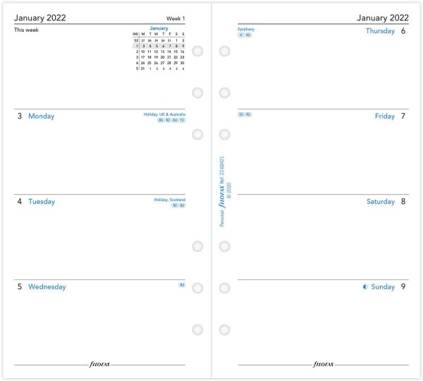 Personal Week on Two Pages English 2022 Diary - Image 3