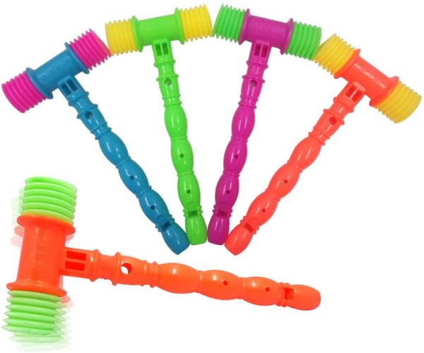 Random Color Unisex Kids Knocking Hammer Toy Noise Maker Funny Lovely Hammer Shape Vocal Knocking Toy Kids Gift - Image 3