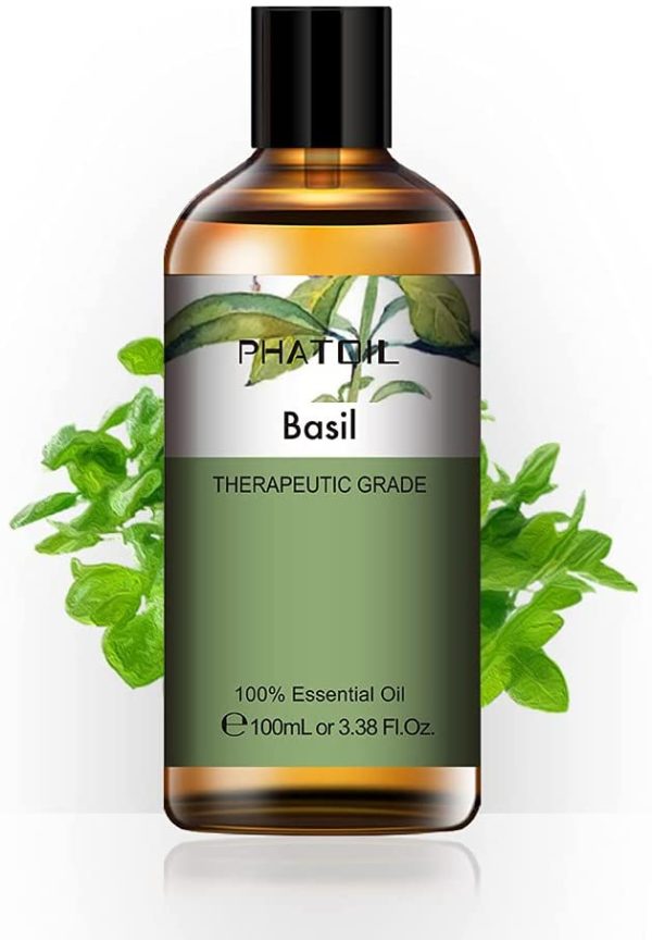 PHATOIL Basil Essential Oil 100ML, 100% Pure Therapeutic Grade Basil Essential Oils for Diffuser, Humidifier, Aromatherapy, Sleep, Relax - Image 6