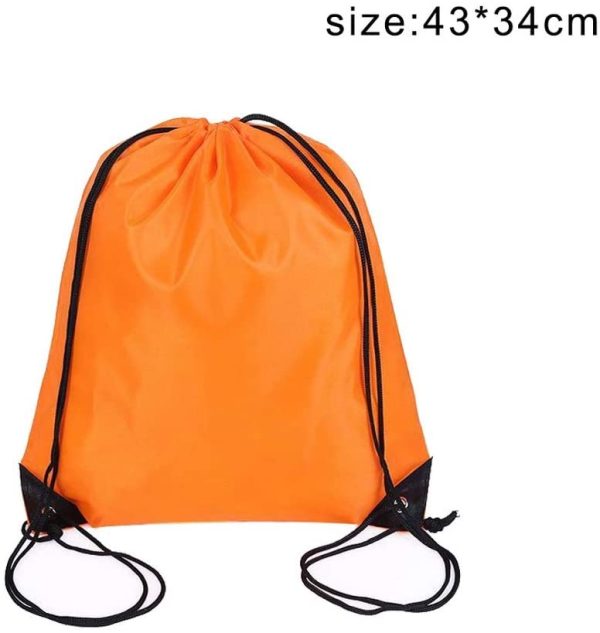 kuou 10Pcs Drawstring Bag, Drawstring Backpack for Picnic Gym Sport Beach Travel Storage 10 Colors